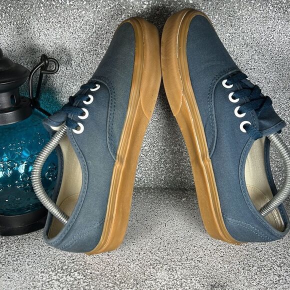 Vans Gum Authentic Reflecting Pond Navy Sneakers Shoes Size 6 - Picture 5 of 8